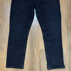 AGOLDE Riley Long Jean in Compilation Distressed Black Straight Jeans Size 29 thumbnail 4