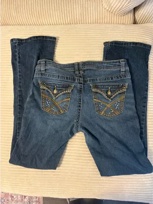 Apt. 9 Low rise bootcut jeans with bedazzled pockets thumbnail 2