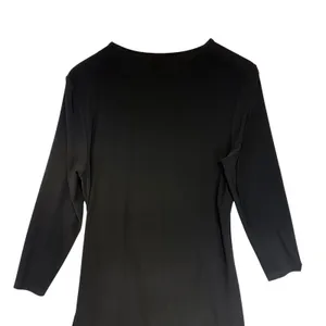 Anne Klein Black Faux Wrap Waist Long Sleeve Midi Dress Feminine Versatile 10‎ thumbnail 8