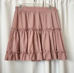SheIn Pink Ruffle Valentine's Day Skirt Size Large thumbnail 2