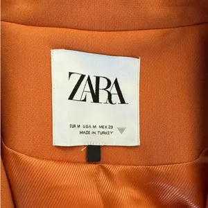 Zara - Co-ordinated Skort & Crop Blazer Set in Orange thumbnail 5