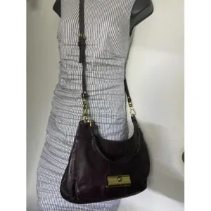 coach vintage rare brown leather cross body bag thumbnail 9