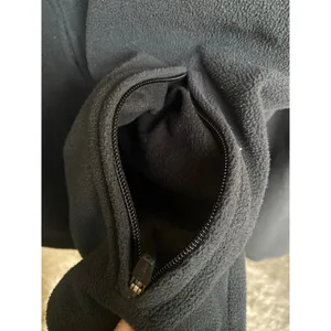 L.L. Bean Full-Zip‎ Fleece Jacket L Dark Gray Granola Hiking Winter Autumn Cozy thumbnail 4