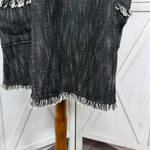 Nanette Lepore Tweed Fringe Hem Pocket Shift Dress Black‎ 6 Boho Lagenlook thumbnail 9