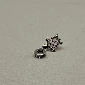 Pandora Pink Murano Glass Sea Turtle Dangle Charm Ocean/Turtle Series 925 ALE thumbnail 3