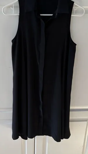 S P/ amanda‎ uprichard dress. 100% silk. Button up front sleeveless thumbnail 1