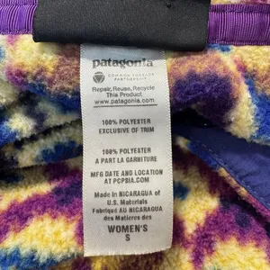 Patagonia Lightweight Synchilla Snap-T Fleece Pullover Women Small Jacket Purple thumbnail 8