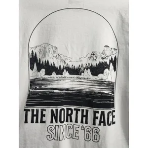 The North Face Womens Long Sleeve‎ T Shirt Size M Graphic Print White Since 1966 thumbnail 4