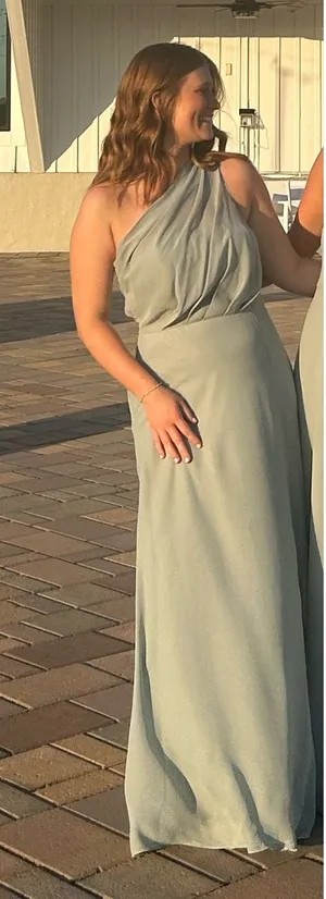 Sage green chiffon Birdy Grey dress thumbnail 1