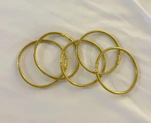 Gold Boutique Bangle Bracelet Set thumbnail 1