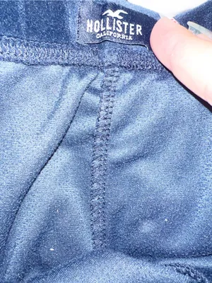Hollister Navy Velvet Women's Lounge Mini Pull On Shorts thumbnail 7