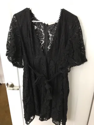Showpo Black Lace Dress thumbnail 2