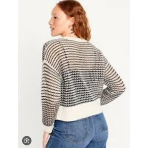 Old Navy Open Stich‎ Sweater Black And White Size Large thumbnail 4