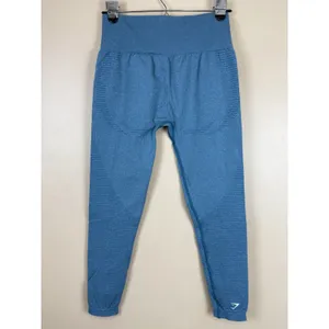 Gymshark Women’s Blue Marl Vital Seamless High Rise Compression Leggings Size M thumbnail 5