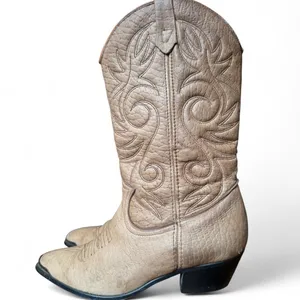Vintage Acme Women’s Size 6M Light Brown Leather Western Cowboy Boots USA thumbnail 2