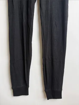 Z Supply Jill Marled Black Joggers Knit Pants Drawstring Lounge Size Small thumbnail 6