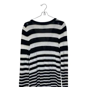 White House Black Market Women's Sweater‎ Snap Button Sparkle Striped Sz. Medium thumbnail 10