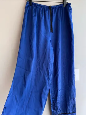 Secret Treasures Blue Satin Style Two-Piece Pajama Set Medium thumbnail 8