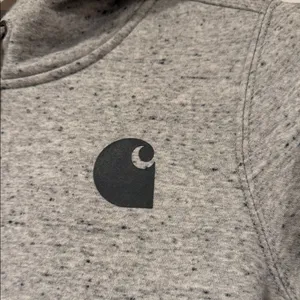 Carhartt Women's Heather‎ Gray Logo Hoodie thumbnail 4