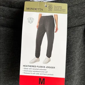 Mondetta weathered Fleece Grey Joggers‎ Women’s Size Medium thumbnail 6