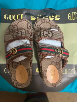 Women’s Brown Designer Style Slide Sandals – Size 8 thumbnail 1