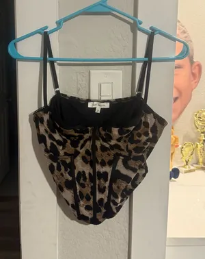 Leopard Top Black Size L thumbnail 1