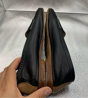 Vintage Coach Slip On Chunky Loafers women Size 6.5B Black leather F5 thumbnail 7