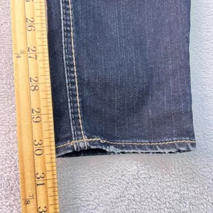 Silver Jeans Stevie Jeans Women's 27x31 Fit 30 Tapered Skinny Stretch Wisker Dark Wash thumbnail 9