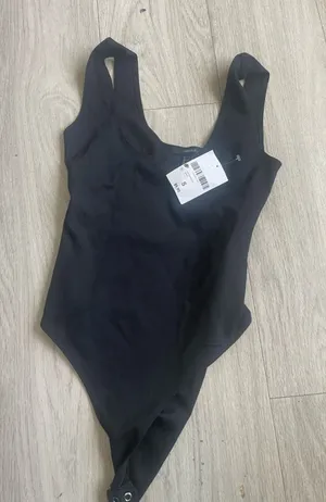 Forever 21 Black Scoop Neck Bodysuit thumbnail 1