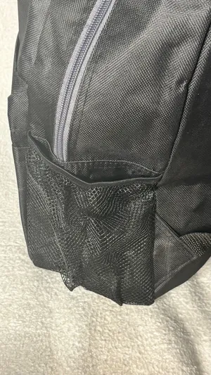 unisex black canvas backpack Casual Travel & Daily Day Pack thumbnail 5