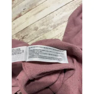 Hollister Scoop Neck Off Shoulder Cropped Sweatshirt Size Medium Pink Mauve Soft thumbnail 5