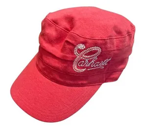 Y2K Carhartt Cadet Hat Cap Coral Pink Paris Hilton Bratz Grunge Military Style‎ thumbnail 1