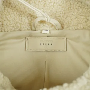 BLANKNYC‎ Women's Large Sherpa Corduroy Mixed Media Jacket Tan Cream Cozy City thumbnail 7