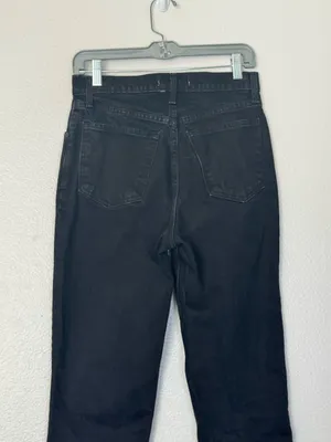 Abercrombie & Fitch Ultra High Rise 90s Straight Jean Black Size 27 / 4 thumbnail 7