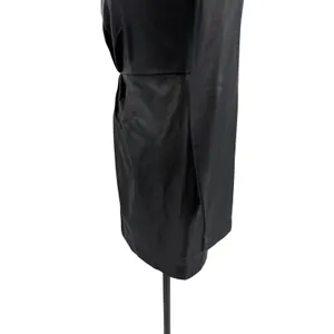NBD Senia‎ One Shoulder Faux Leather Mini Dress Black Long Sleeve XXS NWT thumbnail 8