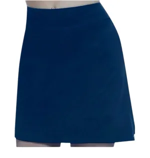Soft Stretch Skort Navy Blue Women's Skirt Shorts Underneath 3X 18 thumbnail 1