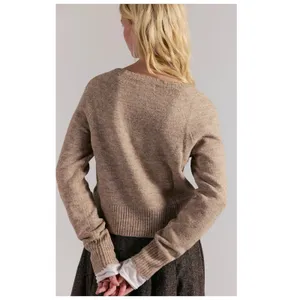 Free People School Girl Crop Softspun Cardigan Size XS thumbnail 2