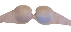Victoria’s Secret Strapless Push Up Bra Nude Tan Plunge 34DD thumbnail 1