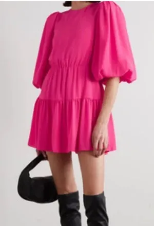 ALICE + OLIVIA Shayla Puff-Sleeve Mini Dress‎ size 10 thumbnail 1