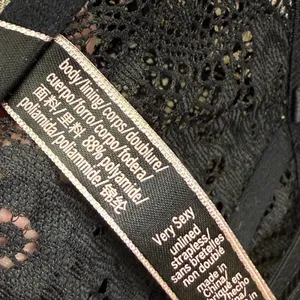 Victoria's Secret Very Sexy Black Lace Strapless Lace-Up Corset Top XS‎ thumbnail 4