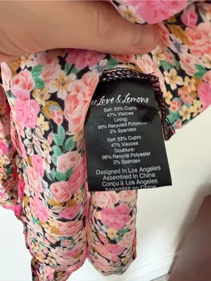 For Love and Lemons Paulina Mini Dress in Pink Floral Size XS Bustier Style thumbnail 10
