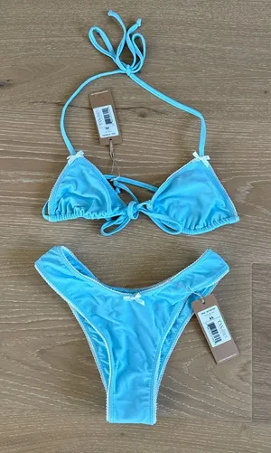 Tanlines Juliet Top and Bottoms Size XS in Blue thumbnail 1