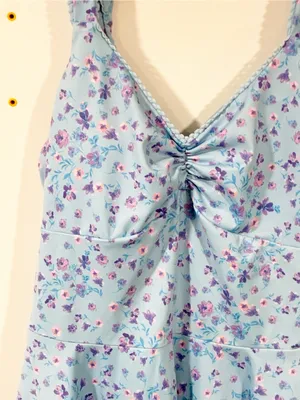 Beach Riot Pixie Dress in Iris Petal Blue Floral Mini Size Medium thumbnail 3