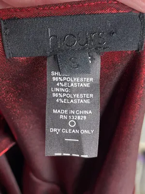 Revolve H:ours Lilith Dress Metallic Dark Red Size Small Draped Mini Going Out thumbnail 5