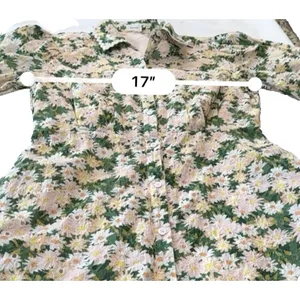 Aureum Anthropologie Cotton Daisy Eyelet Mini Dress Medium Cinched Waist Ric Rac thumbnail 9