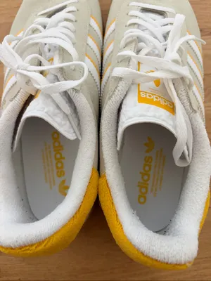 Adidas Gazelle Bold size 10.5 taupe white yellow gold thumbnail 8