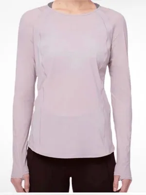 Lululemon Sculpt Long-Sleeve Performance Top Powdered Mauve thumbnail 1