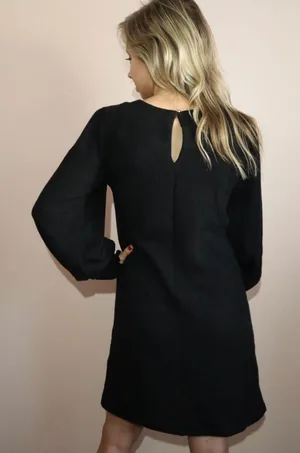 Black Long Sleeve Sweater Dress thumbnail 3
