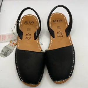 NWT Ria Menorca Open Toe Sandals Made in Spain Leather Sz37 US 6.5 Slingback F14 thumbnail 6