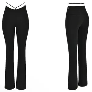 New! House of CB Layla Black V-Front Trousers‎ Size XS $149 thumbnail 5
